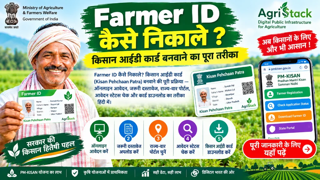 Farmer ID कैसे निकाले ? किसान आईडी कार्ड बनवाने का पूरा