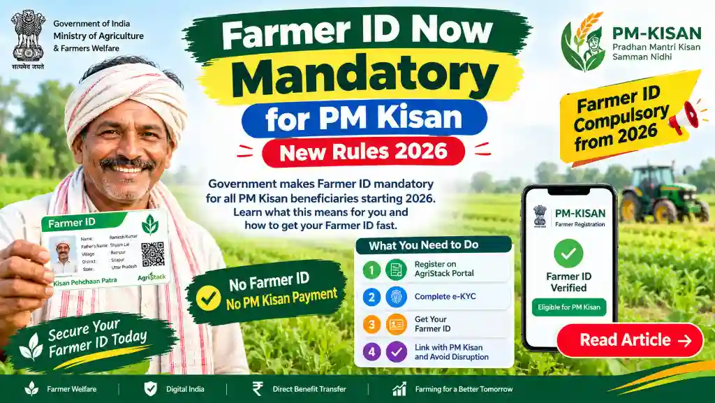 Farmer ID Mandatory for PM Kisan 2026