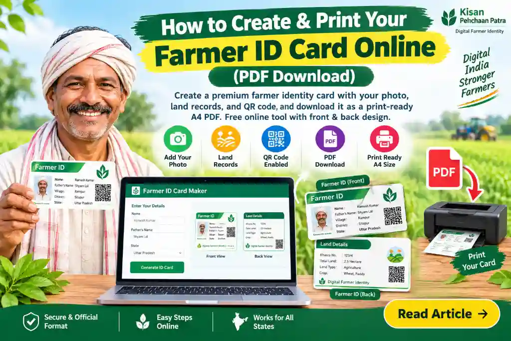How to Create and Print Farmer ID Card